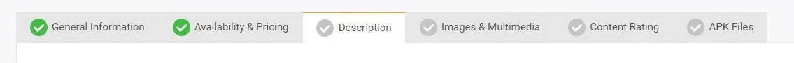 Now just work through all the tabs until they all have the green check. Please read the section below first though, as it contains useful tips and files you will need.