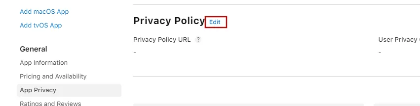 A screenshot with the edit button highlighted.