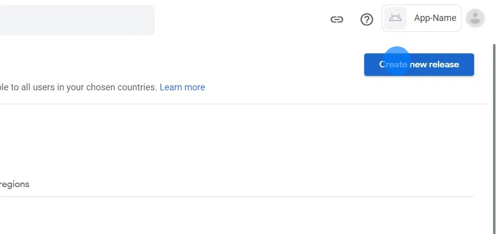 Click "Create new release" at the top right.