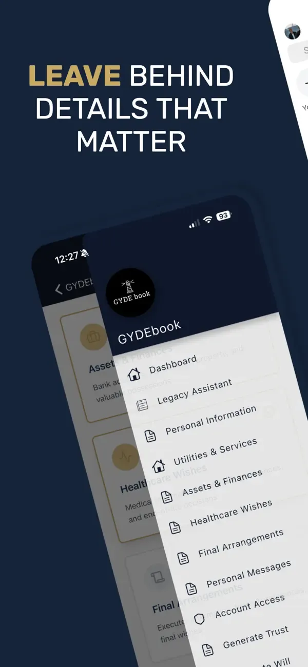 Image of the GYDEbook mobile app created by turning the owner's website into an app