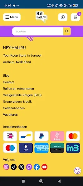 Illustration of a person looking at the Hey!Hallyu app which we created from their website