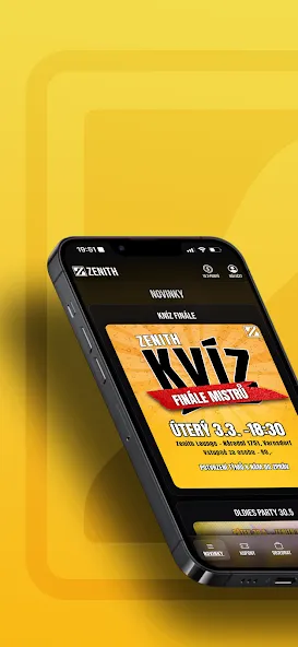 An illustration showing the Zenith website as an app