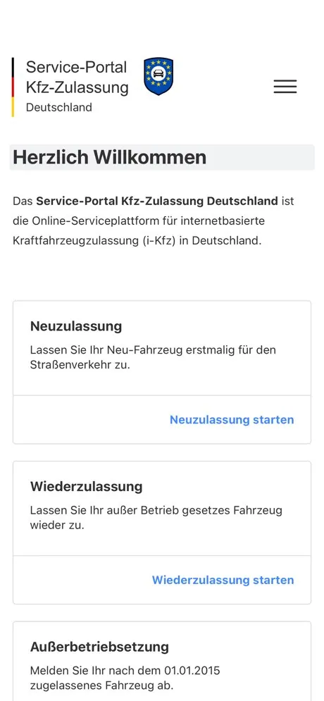 Illustration of a person looking at the iKfz app which we created from their website